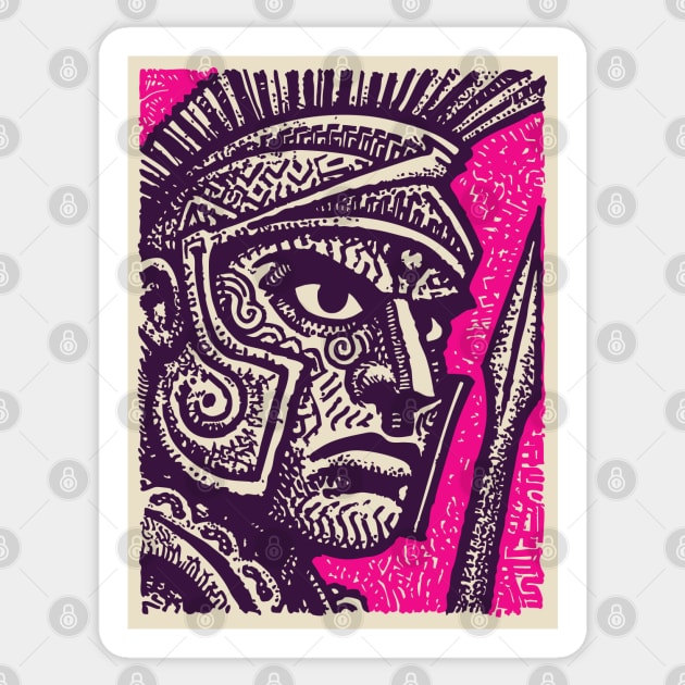 Roman Centurion - Graphic Novel Portrait Sticker by TuncGK